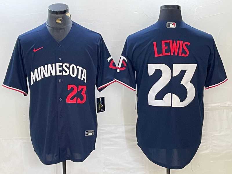 Men's Minnesota Twins #23 Royce Lewis Number 2023 Navy Blue Cool Base Stitched Jersey,We sell and wholesale Men's Minnesota Twins #23 Royce Lewis Number 2023 Navy Blue Cool Base Stitched Jersey on line form chian!